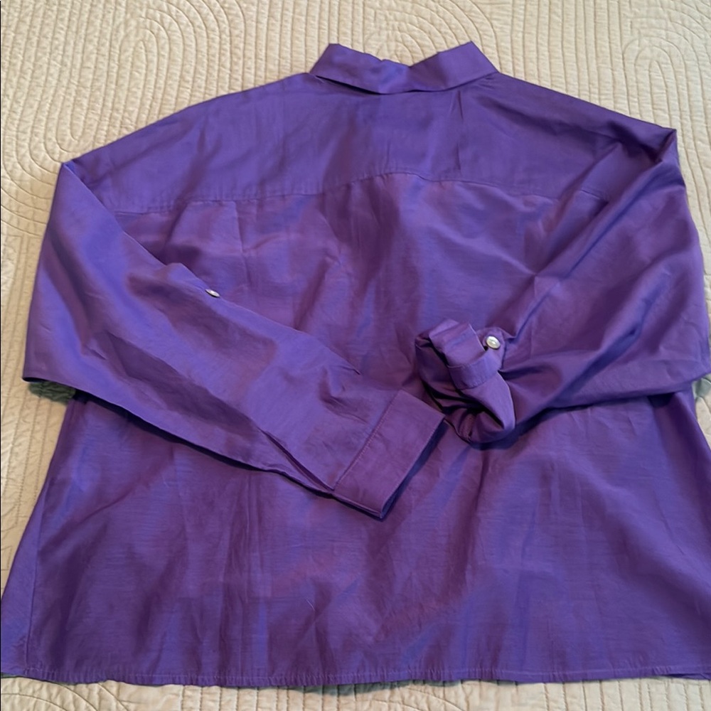 J. Jill Vibrant Purple Shirt - Picture 6 of 6
